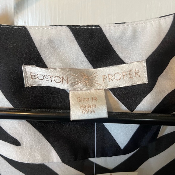 Boston Proper Zebra Paisley Kimono Fringe Cardigan With Clasp Women’s Size 14 - Picture 7 of 8